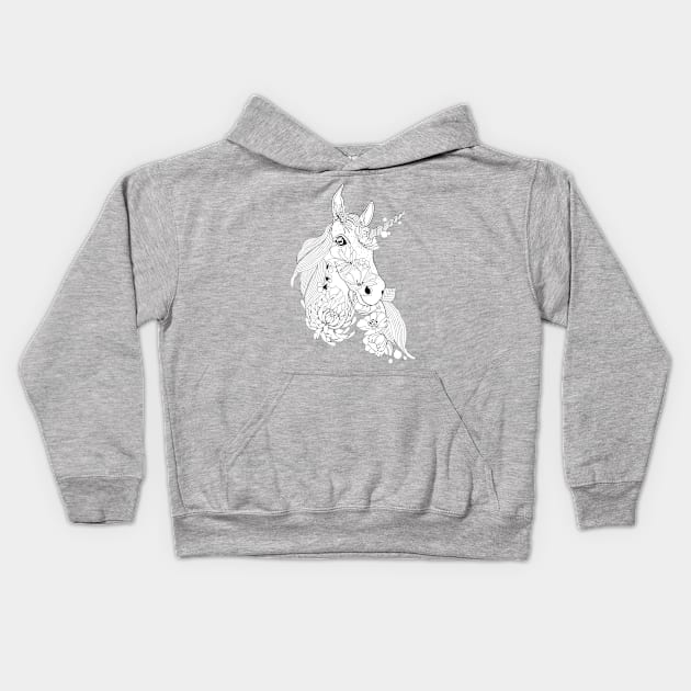 unicorn Kids Hoodie by masslos